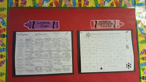 Weekly and monthly curriculum plans.